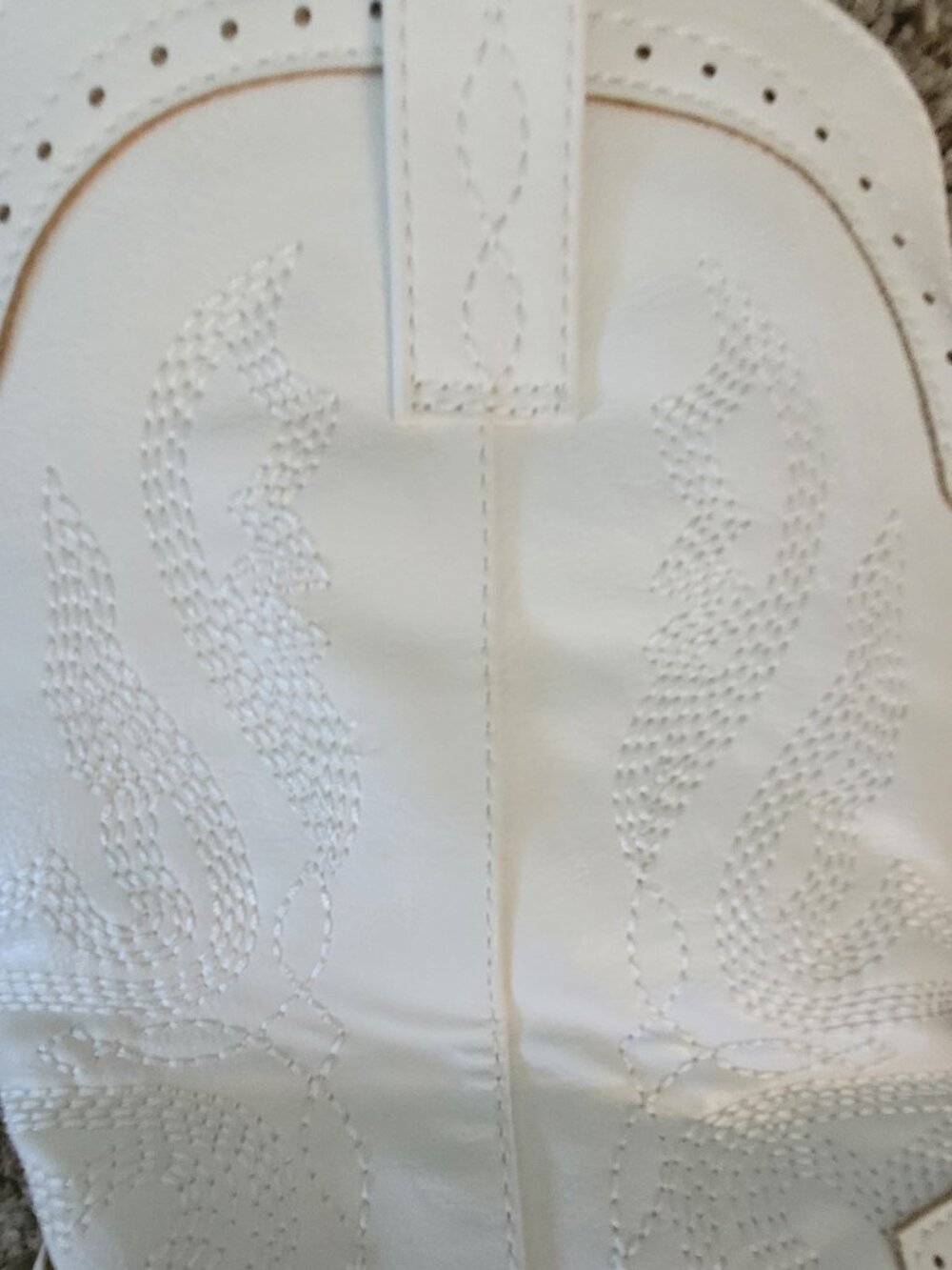 Dream Pairs Girls White Western Cowboy Boots Size 2 – Like New - Picture 4 of 10